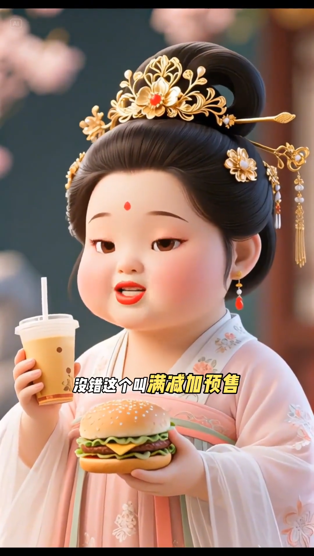 6.23、抖音火爆：胖贵妃说话视频流-子文AI工作流