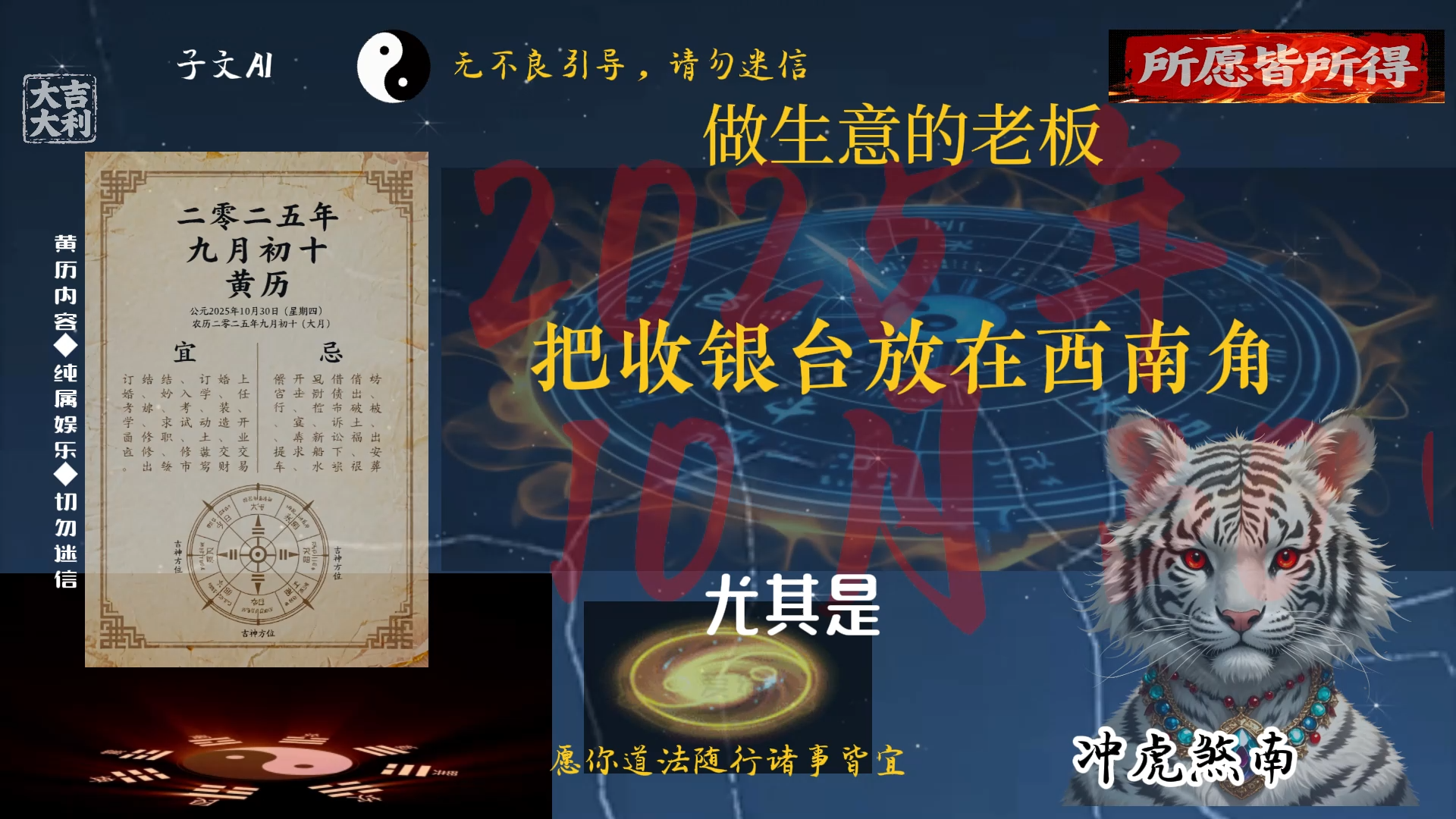 5.43、文化教育：老黄历解说-V2【新四版】-子文AI工作流